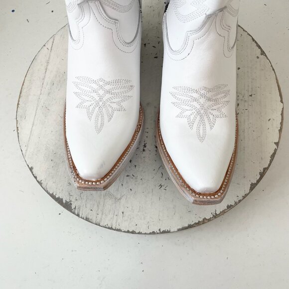 Lane MEGAN MORONEY Smokeshow Womens Cowboy Boots 6 White Western Cowgirl Tall - Picture 6 of 12